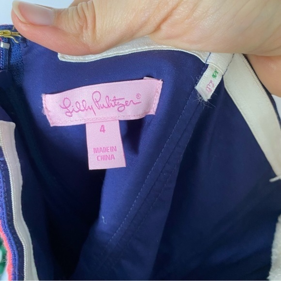 Lilly Pulitzer Bowen Basketweave Strapless Dress Size 4 - Picture 4 of 7
